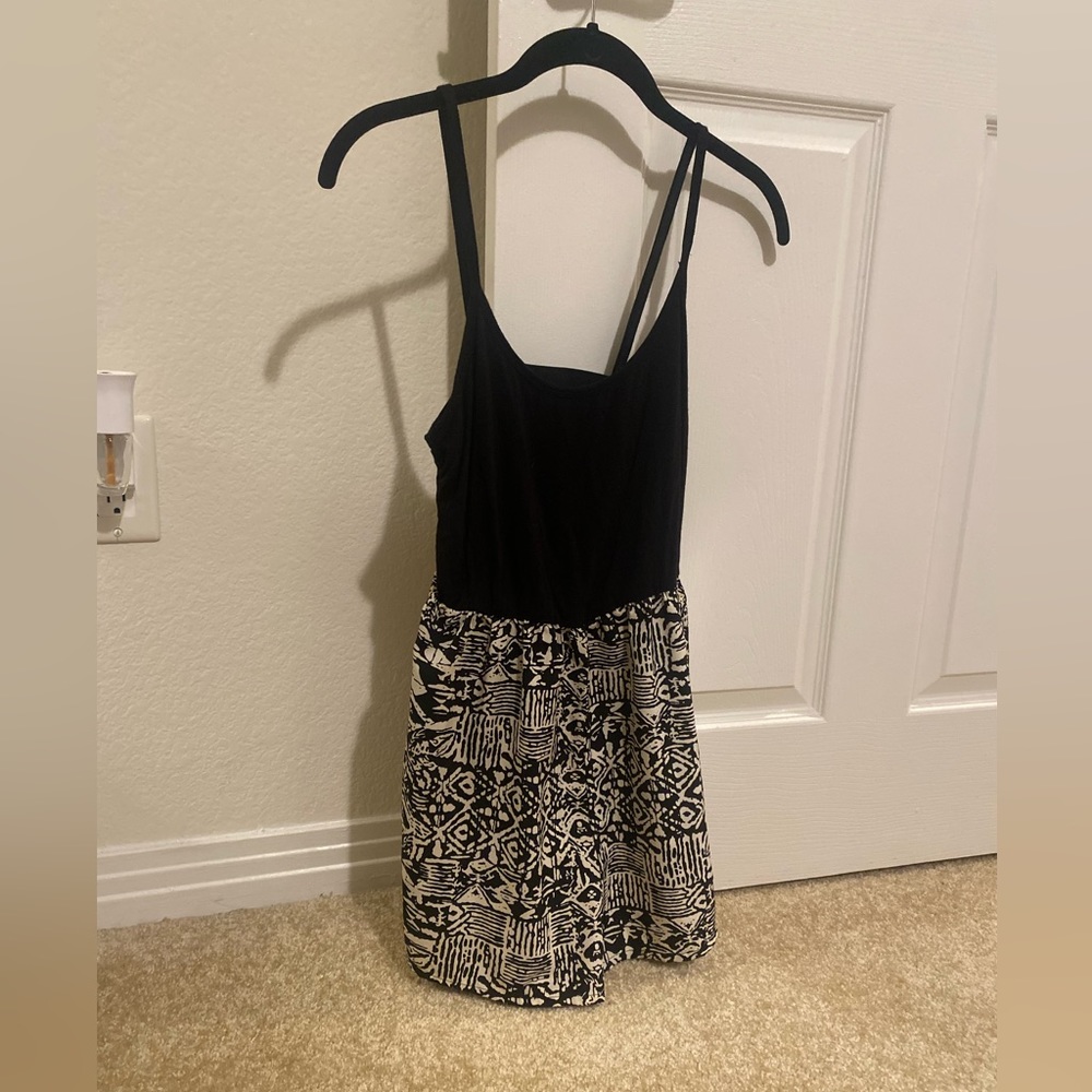 Black and Cream Romper